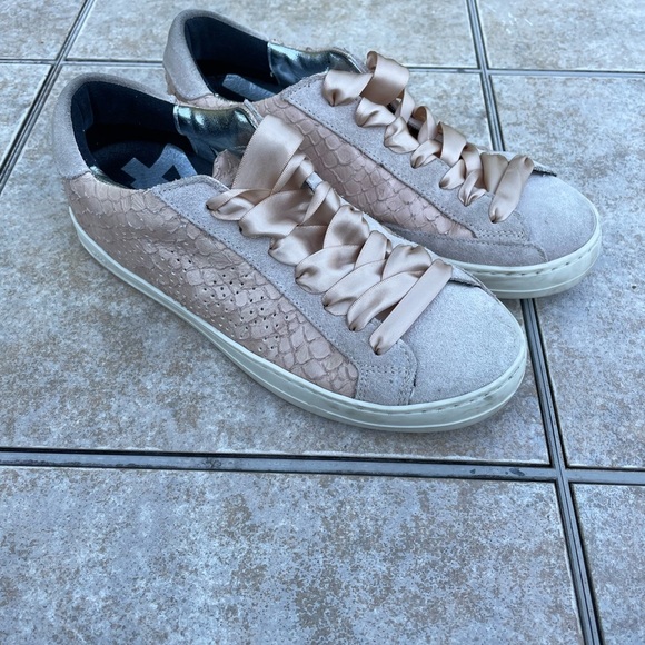 p448 john pink python snakeskin print sneakers - Picture 9 of 16